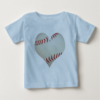Amerikanischer Baseball in Herzform Baby T-shirt