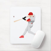 Amerikanischer Baseball-Spieler Mousepad (Mit Mouse)