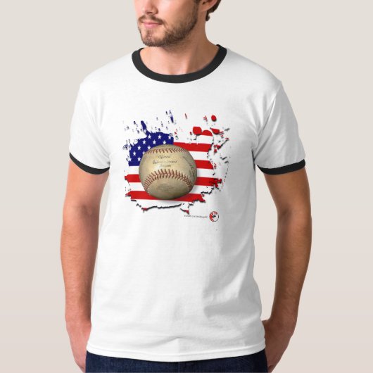 Amerikanischer Baseball T-Shirt (Vorderseite)