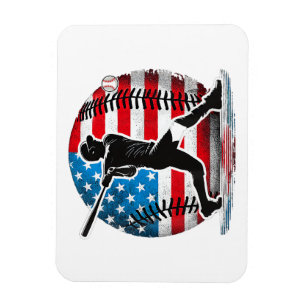 Amerikanischer Baseballspieler Batter mit Vereinig Magnet