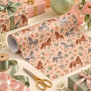 Amerikanischer Bashkir Curly Horse Geburtstag Geschenkpapier