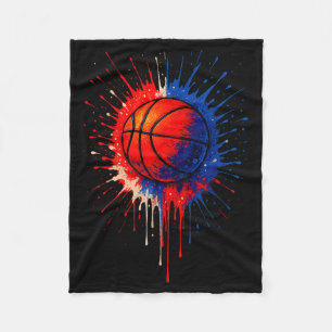 Amerikanischer Basketball Splash Ball Spieler Team Fleecedecke