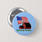 amerikanischer Bauer Button (Vorne & Hinten)