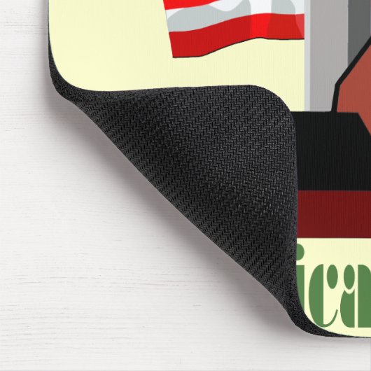 amerikanischer Bauer Mousepad (Ecke)