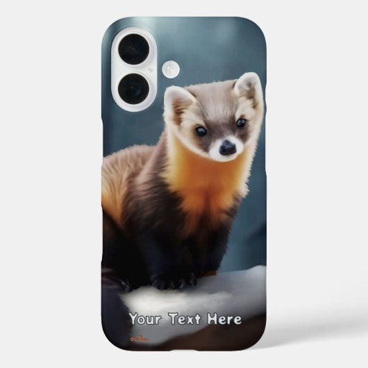 Amerikanischer Baummarder Case-Mate iPhone Hülle (Rückseite)