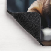 Amerikanischer Baummarder Mousepad (Ecke)