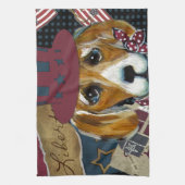 AMERIKANISCHER BEAGLE HANDTUCH (Vertikal)