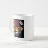 AMERIKANISCHER BEAGLE KAFFEETASSE (Vorderseite Links)