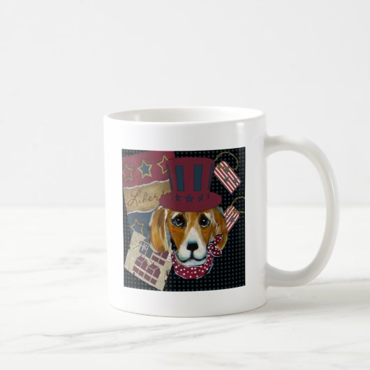 AMERIKANISCHER BEAGLE KAFFEETASSE (Rechts)