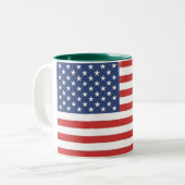amerikanischer Becher Zweifarbige Tasse (Vorderseite Links)