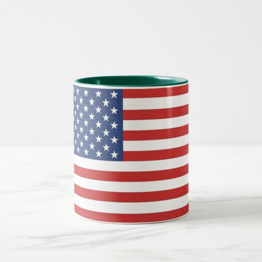 amerikanischer Becher Zweifarbige Tasse (Mittel)