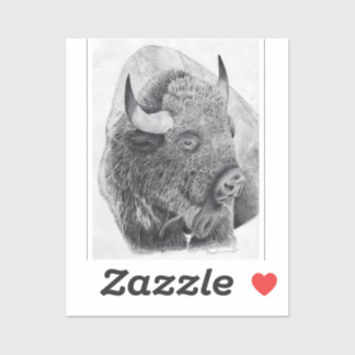 Amerikanischer Bison Aufkleber