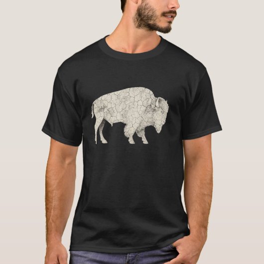 Amerikanischer Bison Büffel T-Shirt (Vorderseite)