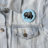 Amerikanischer Bison Button (Beispiel)