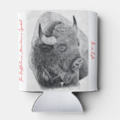 Amerikanischer Bison Dosenkühler (Rückseite)