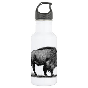Amerikanischer Bison Edelstahlflasche