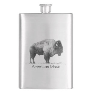 Amerikanischer Bison Flachmann