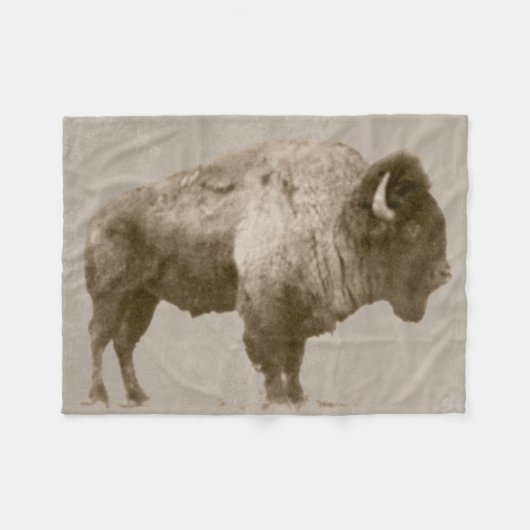 Amerikanischer Bison. Fleecedecke (Vorderseite (Horizontal))