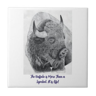 Amerikanischer Bison Fliese