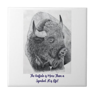 Amerikanischer Bison Fliese