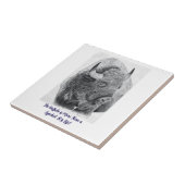 Amerikanischer Bison Fliese (Seite)