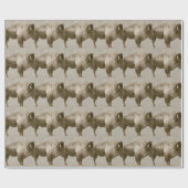 Amerikanischer Bison Geschenkpapier (Flach)