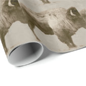Amerikanischer Bison Geschenkpapier (Rolleneckpunkt)