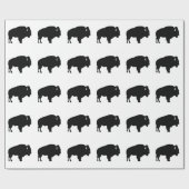 Amerikanischer Bison Geschenkpapier (Flach)