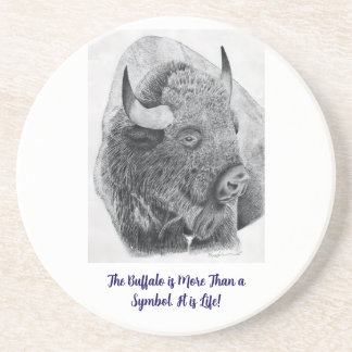 Amerikanischer Bison Getränkeuntersetzer