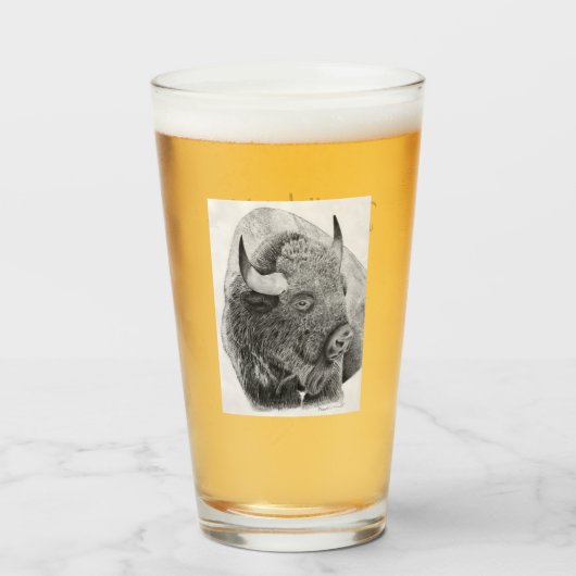 Amerikanischer Bison Glas (Vorne (Gefüllt))