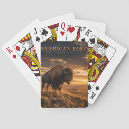 Amerikanischer Bison Great Plains TIERE Spielkarten