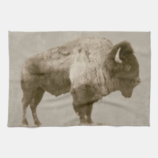Amerikanischer Bison Handtuch (Horizontal)