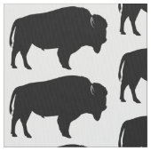 Amerikanischer Bison in der Silhouette! Stoff (Nahaufnahme)