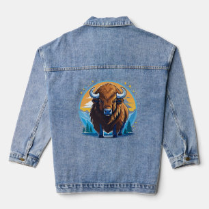 Amerikanischer Bison Jeansjacke