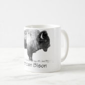 Amerikanischer Bison Kaffeetasse (VorderseiteRechts)