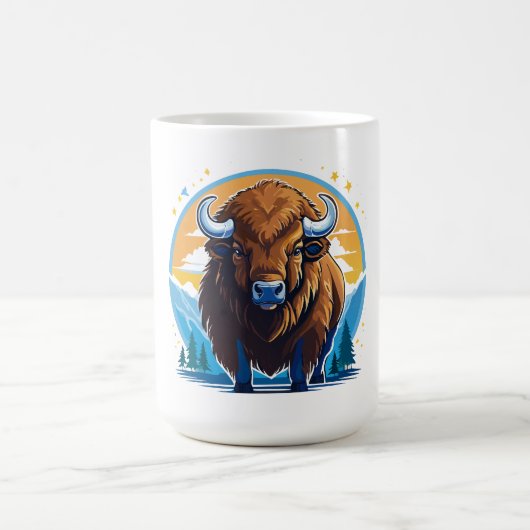 Amerikanischer Bison Kaffeetasse (Mittel)