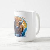 Amerikanischer Bison Kaffeetasse (VorderseiteRechts)