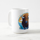Amerikanischer Bison Kaffeetasse (Vorderseite Links)