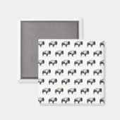 Amerikanischer Bison Magnet (Vorderseite/Rückseite)