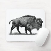 Amerikanischer Bison Mousepad (Mit Mouse)