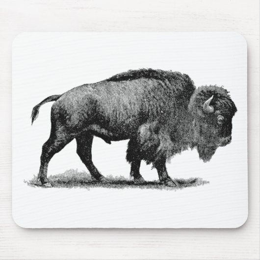 Amerikanischer Bison Mousepad (Vorne)