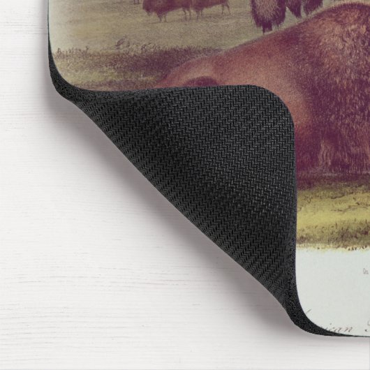 Amerikanischer Bison oder Büffel Mousepad (Ecke)
