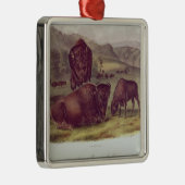 Amerikanischer Bison oder Büffel Ornament Aus Metall (Rechts)