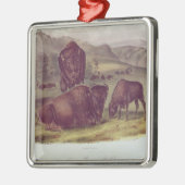 Amerikanischer Bison oder Büffel Ornament Aus Metall (Links)