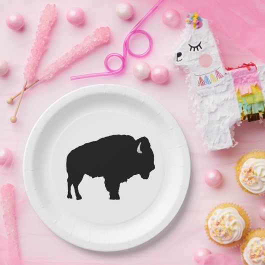 Amerikanischer Bison Pappteller (Party)
