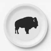 Amerikanischer Bison Pappteller (Vorderseite)