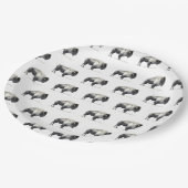 Amerikanischer Bison Pappteller (Schrägansicht)