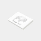 Amerikanischer Bison Post-it Klebezettel (angewinkelt)
