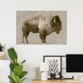 Amerikanischer Bison Poster (Heimbüro)