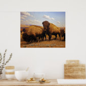 amerikanischer Bison Poster (Küche)